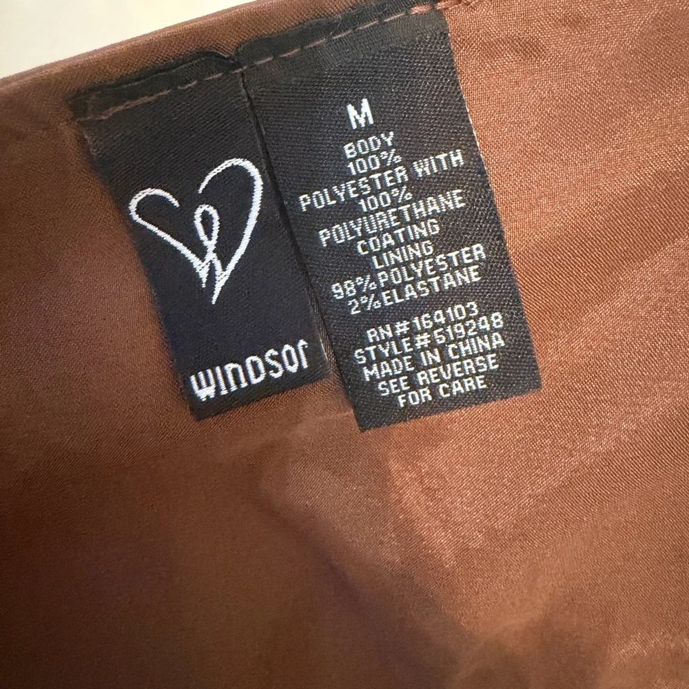 Windsor Size M Brown Leather Corset Tank
Crop Top Shirt Blouse - Picture 12 of 12